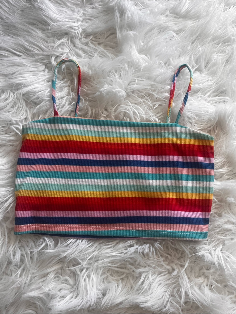 Forever 21 Stripe Crop Top - Multicolor